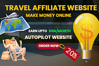 create gainful travel affiliate website with autopilot