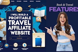 create full automated travel website with travel affiliate
