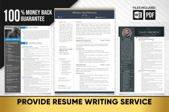 review, write and upgrade your ats resume, cv, cover letter, linkedin