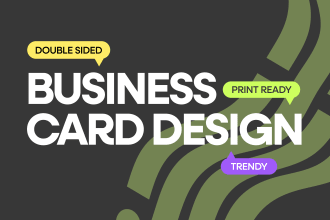 create digital restaurant business card design