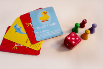 design card game along with box