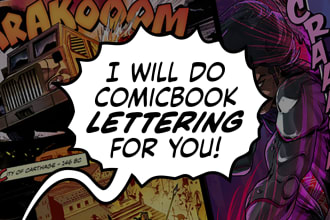 do the lettering for your comic book