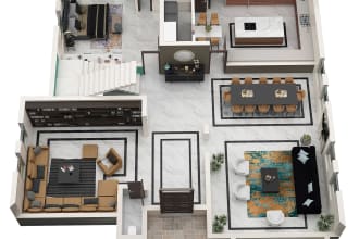 transform your 2d floor plan into stunning 3d floor plan