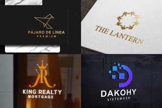 do unique minimalist and luxury logo design with copyrights
