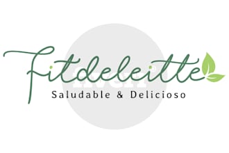 design a simple text logo