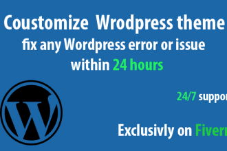 customize, create, and fix wordpress website in 24 hours