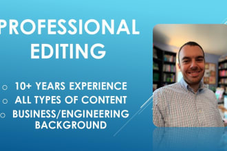 proofread and edit your business or technical writing