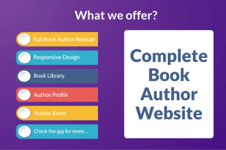 create website for book authors