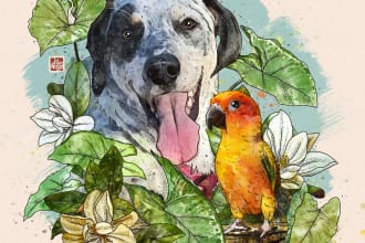 draw an awesome pet or animal