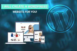 build a fully functional website or webshop with wordpress