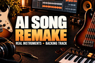 remake your ai song into a real instrumental backing track