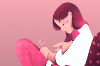 create an illustrated portrait of you and your family