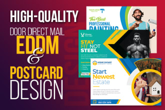 design promotional postcards or direct mail eddm in 24hrs