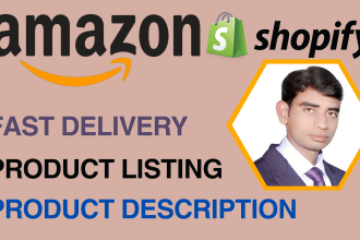 do ecommerce product listing on amazon stores professionally