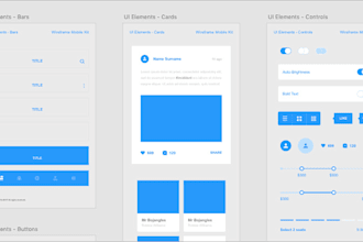 design mobile app wireframe UI UX in figma design