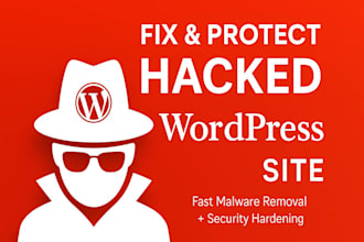 fix and secure hacked wordpress site and remove malware