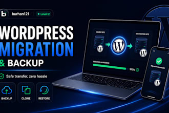 perform expert wordpress migration, cloning, backup, and site transfer services