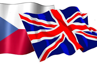 translate english to czech vice versa in two days