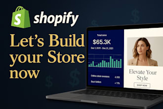 build shopify store, design dropshipping shopify website