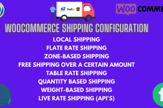 configure woocommerce shipping, taxes or fix issues