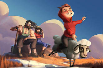 create character, illustrations for commercial use