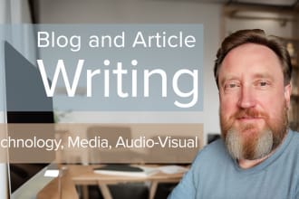 write a blog post for your blog on tech or media