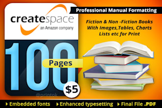 do book formatting for paperback or kindle ebook