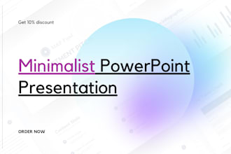 create a minimalist powerpoint presentation or pitch deck