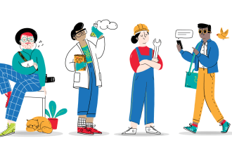 do character illustration art for your digital products