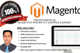 do product listing on magento