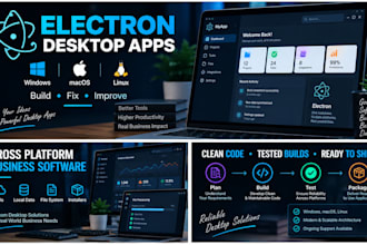 build a cross platform electron desktop application