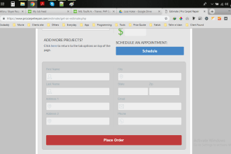 do html or php form or any order form