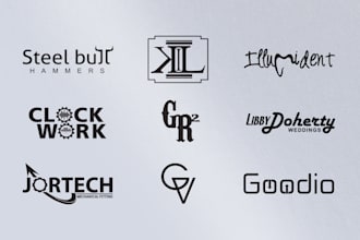 design a minimalist typography logo design