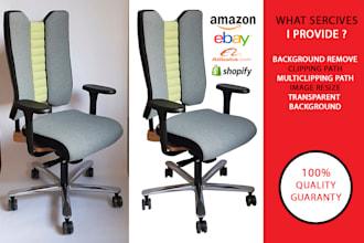 provide fast clipping path background remove and resize