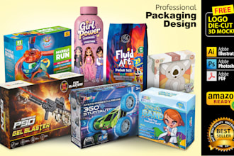 design toy, games and educational packagings with free logo