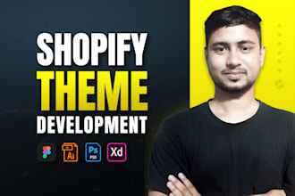 develop shopify website, landing page from PSD, ai, xd, figma or sketch designs