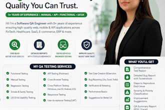 qa test usability manual functionality of your website app