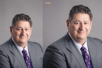 provide you professional headshots photo retouching services