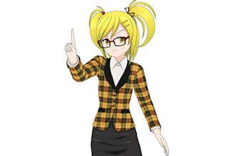 record a female anime character voice