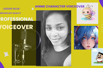 record a female anime character voice
