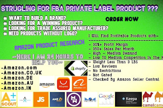do product research for amazon private label fba