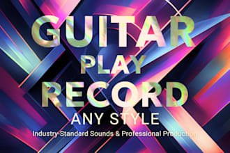 be your professional session guitarist in any style