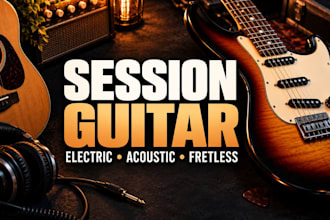 be your professional session guitarist in any style