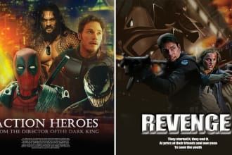 design exclusive movie poster, flyer, animation, poster