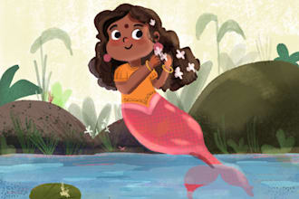 do cute childrens book illustration