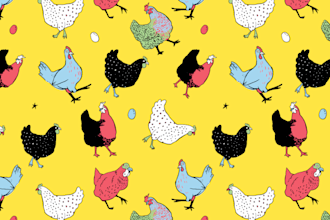 draw an original seamless repeating pattern design
