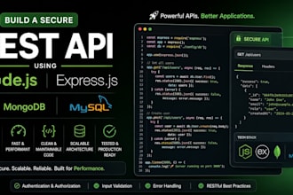 build a secure rest API using nodejs expressjs mongodb