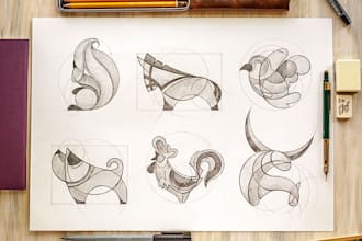 sketch 2 creative ideas for your logo