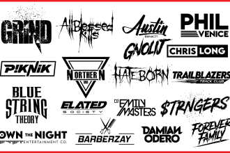 design your  dj, music, band , rap rock, brand, metallic or any business logo