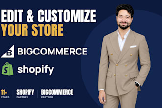 edit, fix and customize your bigcommerce or shopify store